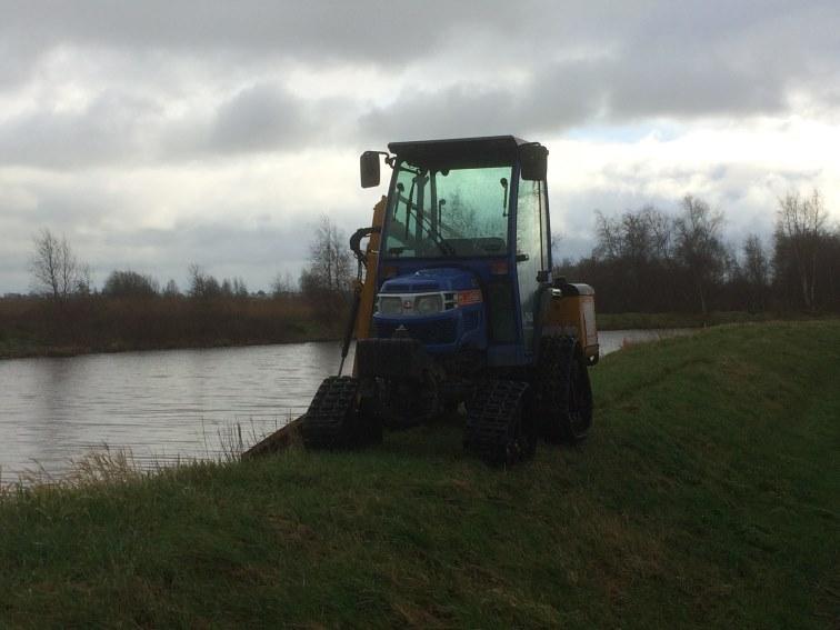 Talud klepelen op kwetsbaar dijkje